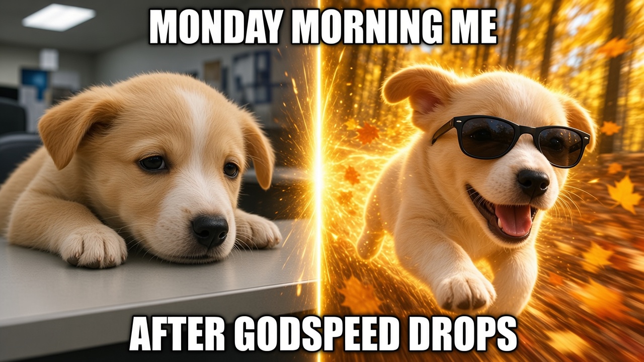 Monday morning me after godspeed drops