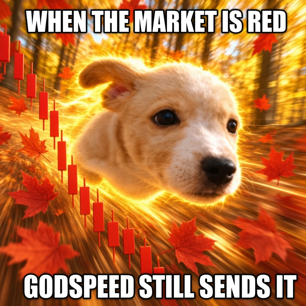 When the market is red, godspeed still sends it